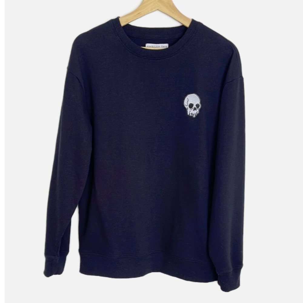 And Now This Skull embroidered sweatshirt M